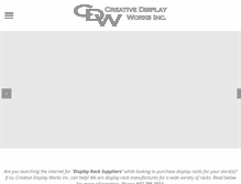 Tablet Screenshot of creativedisplayworks.com